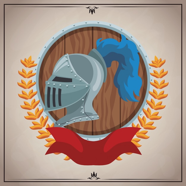 Średniowieczny Emblemat Armii