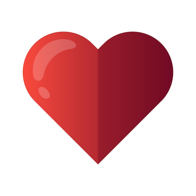 Środkowy cień Gradient Heart