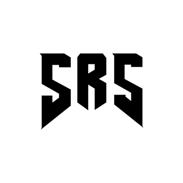 SRS - logo dla firmy technologicznej SRS logo czarno-białe kombinacja kolorów SRS logo SRS wektor SRS projekt SRS ikona SRS alfabet SRS typografia logo projekt