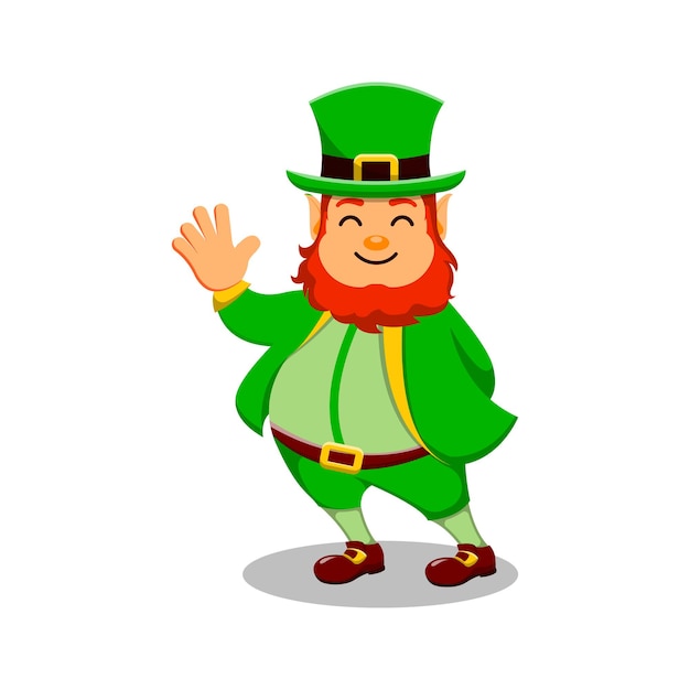 St Patrick's Day Cartoon Character Leprechaun