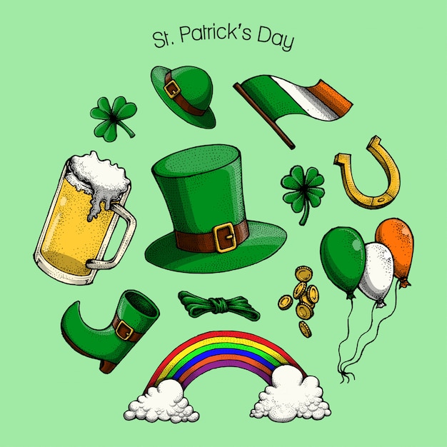 St. Patrick's Day Elements, ilustracja