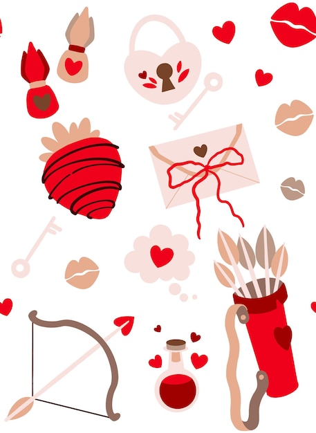 Plik wektorowy st.valentines day ilustracja o miłości z serca