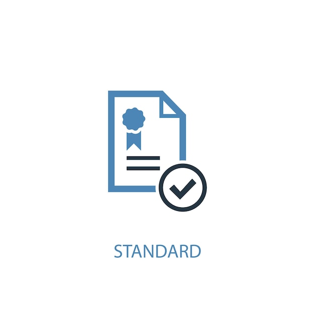 Standardowa koncepcja 2 kolorowa ikona. Prosta ilustracja niebieski element. standardowa koncepcja symbol projektu. Może być używany do internetowego i mobilnego interfejsu użytkownika/UX