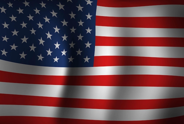 Plik wektorowy stany zjednoczone flaga tło wektor 3d usa ameryka