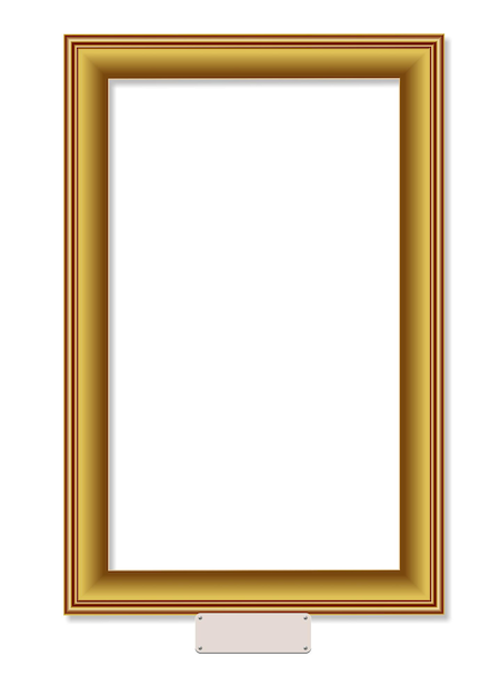 Plik wektorowy stare złote ramki na białym tle dobre dla tła lub zaproszeń ulotek itp. ilustracja wektora 3d