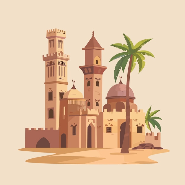 Starożytne Arabskie Domy Stare Tradycyjne Muzułmańskie