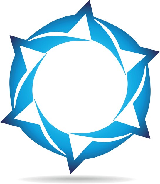 StarShaped Element W Kolorze Niebieskim Na Przezroczystym Tle