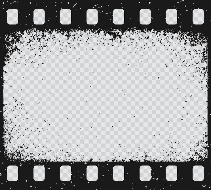 Wektor stary grunge film taśma filmowa vintage granicy tekstury