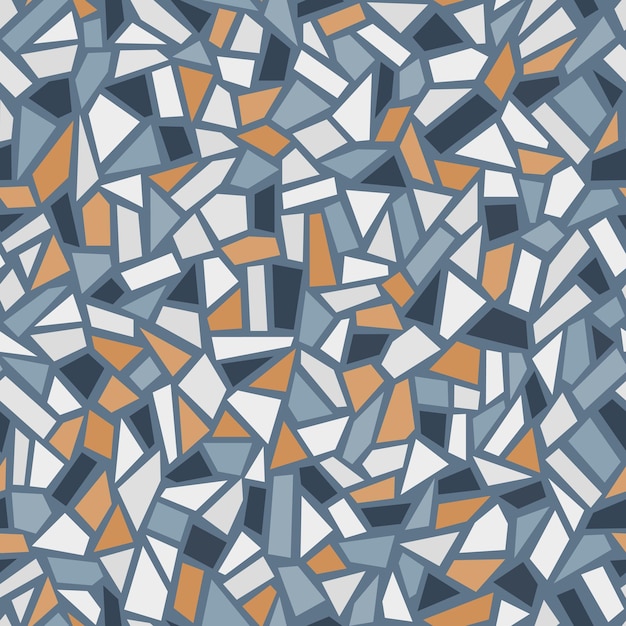 Stary Wektor Abstrakcyjna Mozaiki Ceramicznej Bez Szwu Wzór Kamień Marmur Tekstura Tło Podłogi Lastryko Wydruku Wnętrza