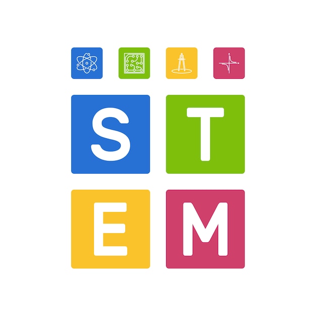 Stem - Nauka I Matematyka Ilustracji Wektorowych