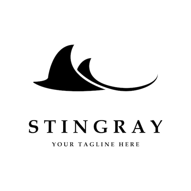 Stingray Logo I Wektor Z Szablonem Sloganu