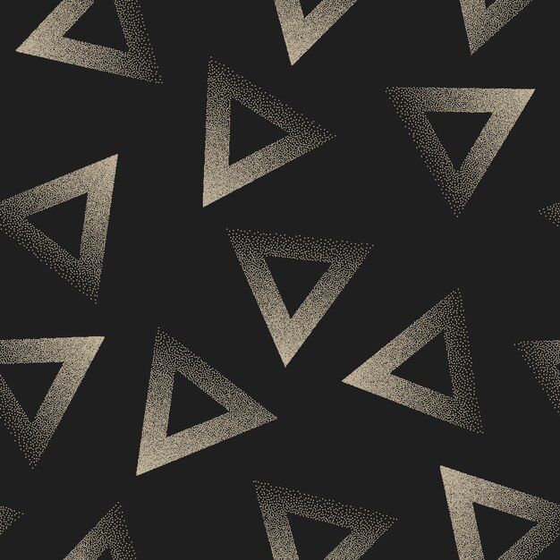 Stippled Triangles Retro powtarzalny abstrakcyjny wzór bez szwu
