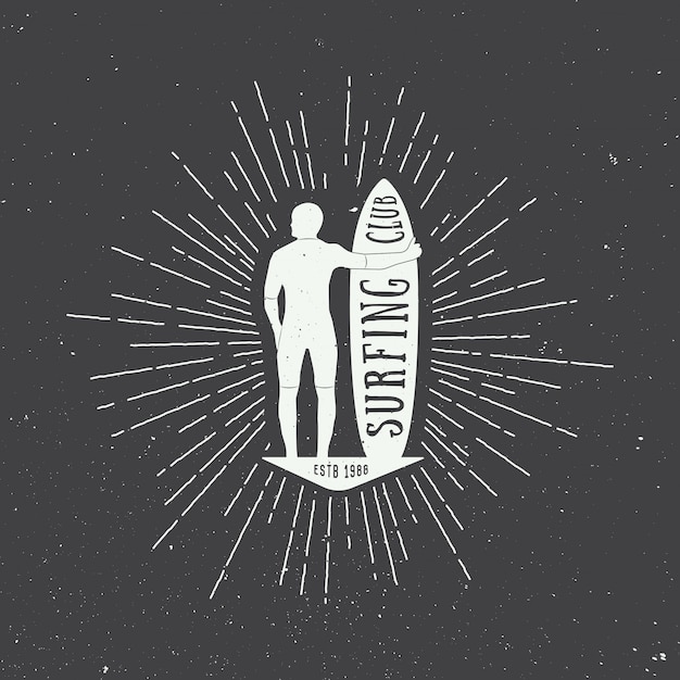 Stół Surfingowy Z Sylwetką Człowieka