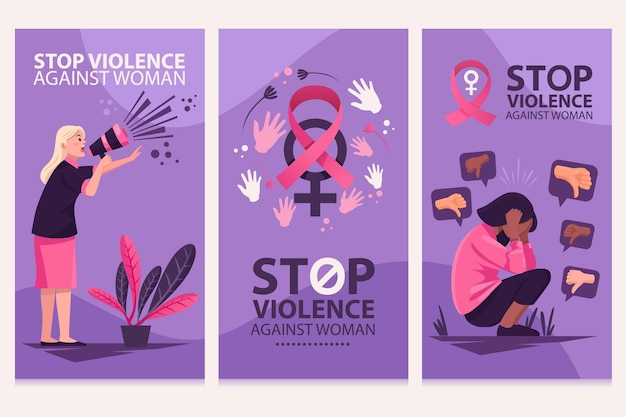 Plik wektorowy stop przemocy wobec ilustracji wektorowych kobiety