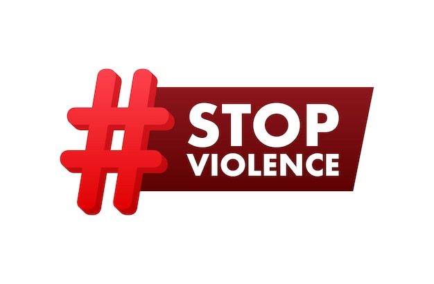 Stop Przemocy Wobec Kobiet Problem Społeczny Ilustracji Wektorowych