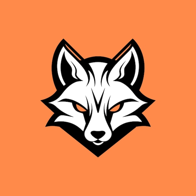 Straszny Wyrazisty Logo Głowa Wilka Ilustracja Maskotka Do Gier I E-sportu