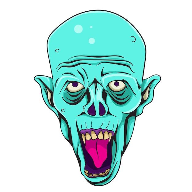 Plik wektorowy straszny zombie halloween ilustracji wektorowych