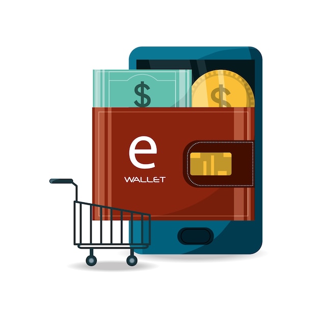 Plik wektorowy strategia technologii e-commerce do zakupów online