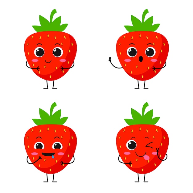 Strawberry Cute Character