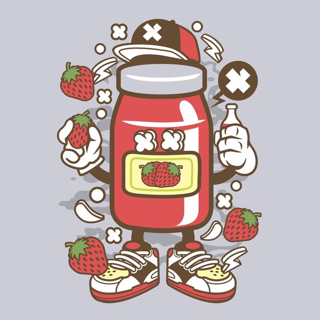 Strawberry Jam Cartoon