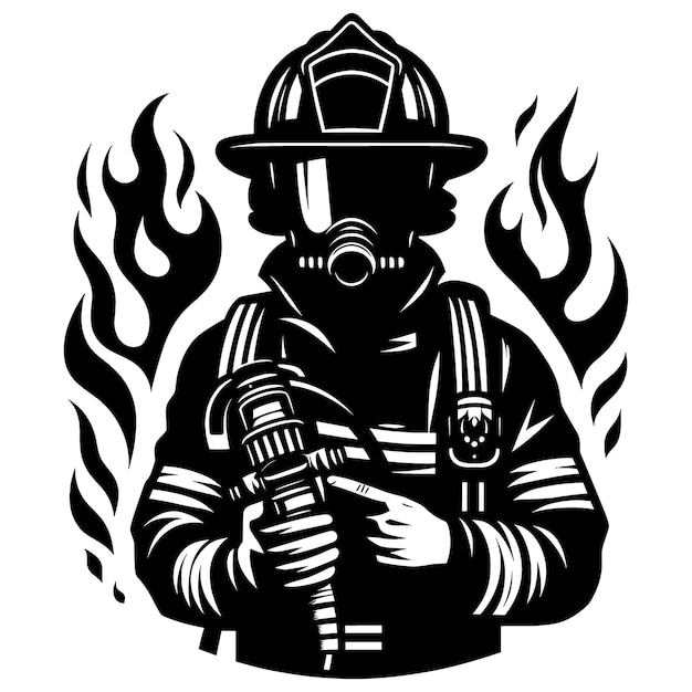 Plik wektorowy strażak svg filefire fighter cricut amp silhouette filefirst responder svggift for father fire