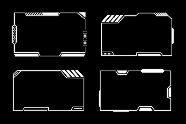 Streaming Overlay Borders Frame Scifi