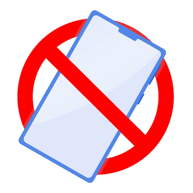 Plik wektorowy strefa wolna od smartfonów zakazuje gadżetów i telefonu