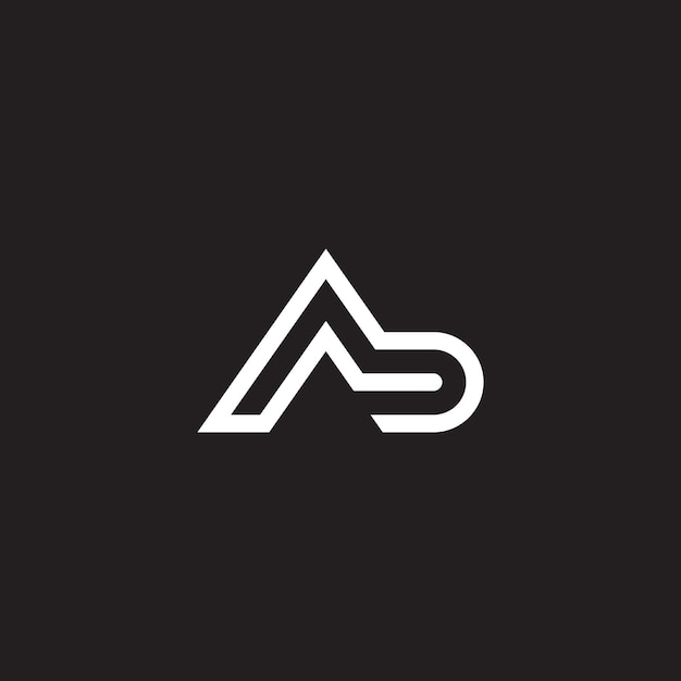 Streszczenie Ab Ba Ab Litery Logo Początkowe Oparte Monogram Ikona Wektor