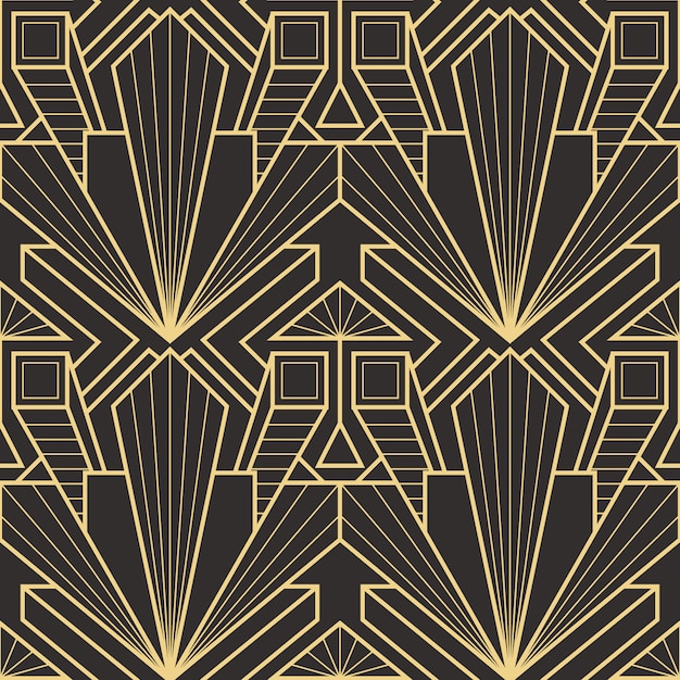 Streszczenie art deco bezszwowe nowoczesne płytki wzór