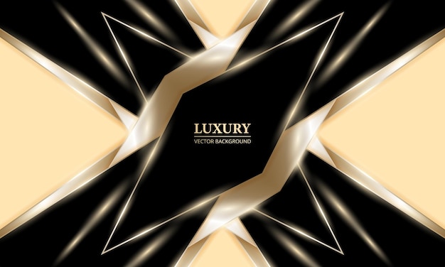 Streszczenie czarno-złote luksusowe tło z efektami promieni świetlnych z brokatem Wspaniałe eleganckie abstrakcyjne tło