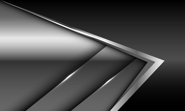 Plik wektorowy streszczenie czarny szary srebrny strzałka metaliczny kierunek luksusowy design nowoczesny przyszły wektor tła