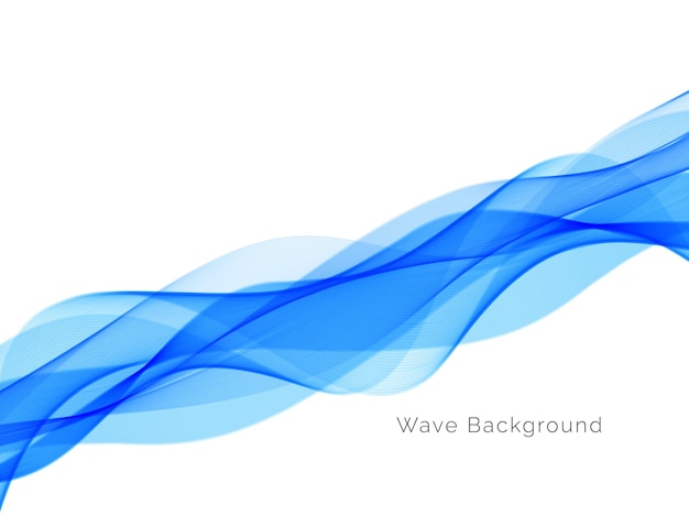 Streszczenie Dekoracyjne Niebieskie Tło Fali