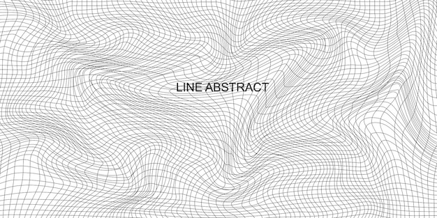 Streszczenie Fala Tekstury Białe Tło Linie Wektorowe