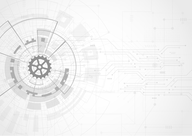 Plik wektorowy streszczenie futurystyczny technologii cyfrowej koncepcji