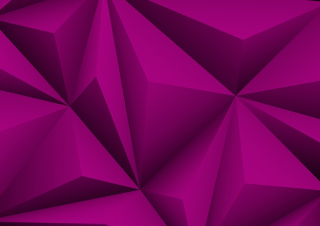 Plik wektorowy streszczenie geometryczne fioletowe tło. złożony papier w kształcie trójkąta.