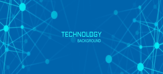 Streszczenie geometryczne tło technologii sieci