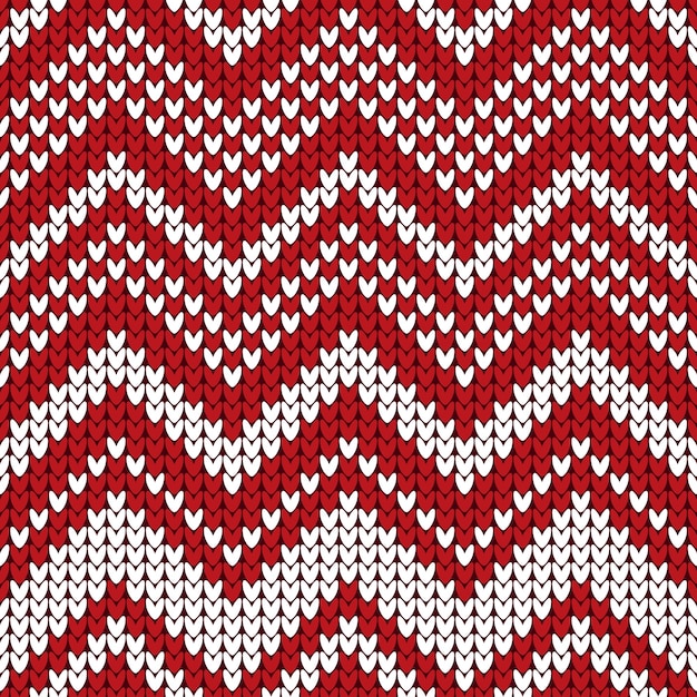 Streszczenie geometryczne zima nowy rok, Boże Narodzenie bezszwowe czerwony i biały wzór.