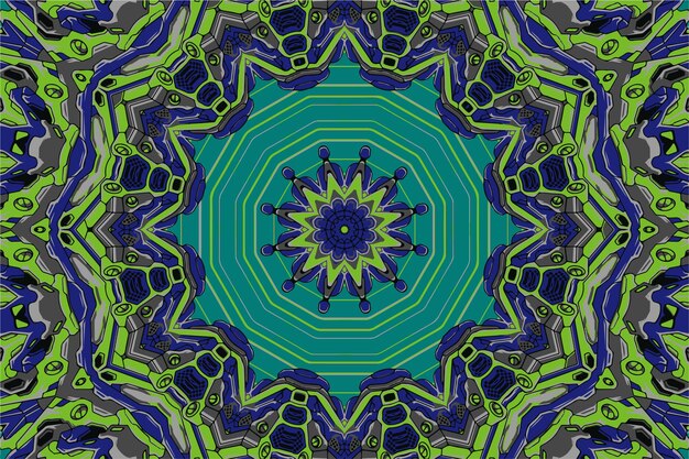 Streszczenie geometryczny kolorowy wzór doodle wzór tła