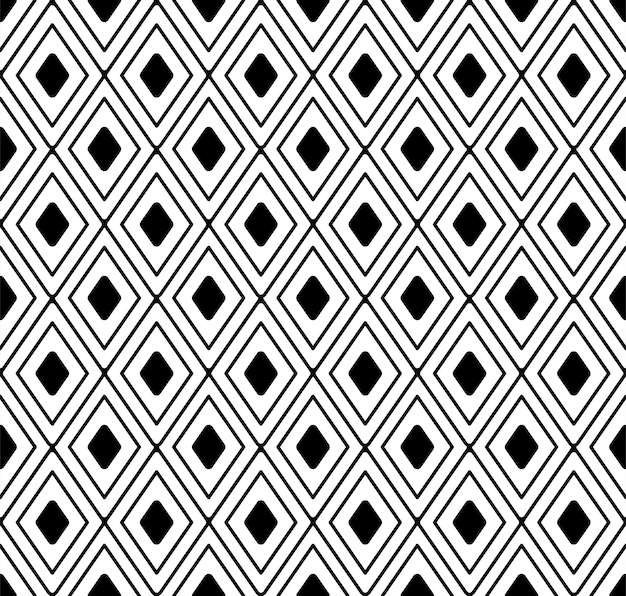 Streszczenie geometryczny monochromatyczny wzór rombu 04