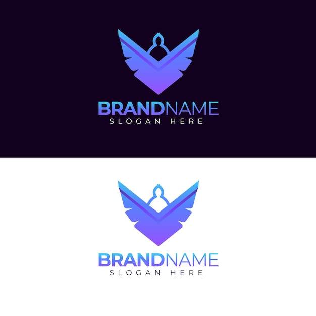 Streszczenie Gradient Logo Szablon Projektu Wektor Ilustracja