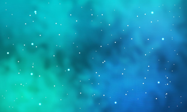 Streszczenie Gwiaździsta Niebieska Przestrzeń Z Błyszczącym Gwiezdnym Pyłem I Chmurami. Kolorowe Tło Galaktyki Drogi Mlecznej