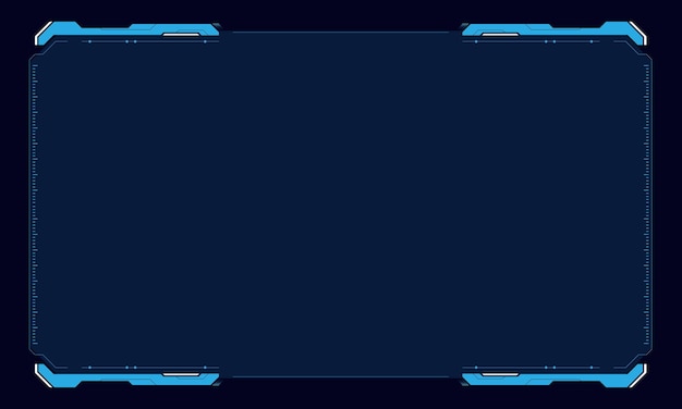Streszczenie hud ui gui przyszły futurystyczny wirtualny system ekranu