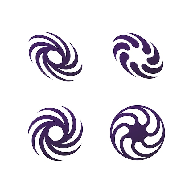 Streszczenie ikona logo wirowania wirowego