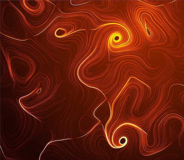 Streszczenie ilustracji. Vintage Swirls.
