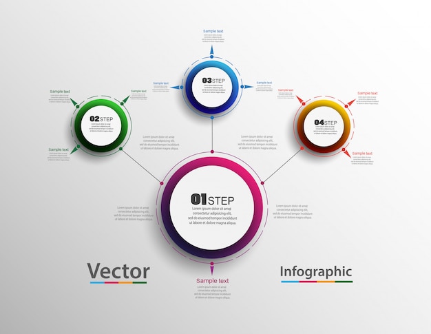 Streszczenie Infografiki Numer Opcji Szablon