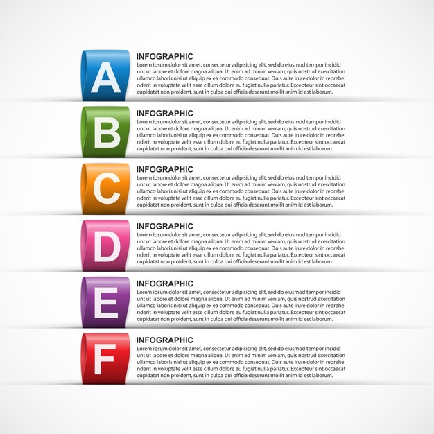 Streszczenie infografiki szablon do prezentacji biznesowych