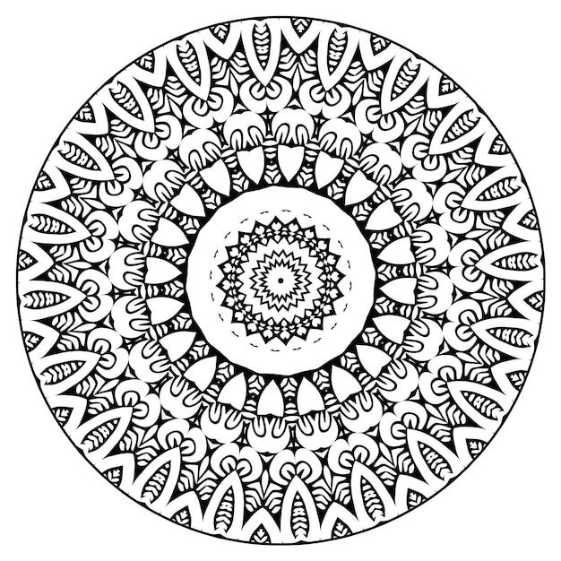 Streszczenie Kwiatowy Ornament Do Druku I Dekoracji. Słodkie Mandala Do Projektowania Tkanin I Tekstyliów