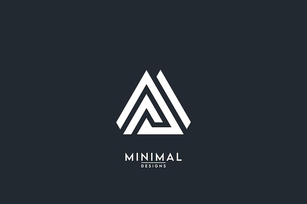 Streszczenie listu AF FA AF Logo Design Element szablonu wektora
