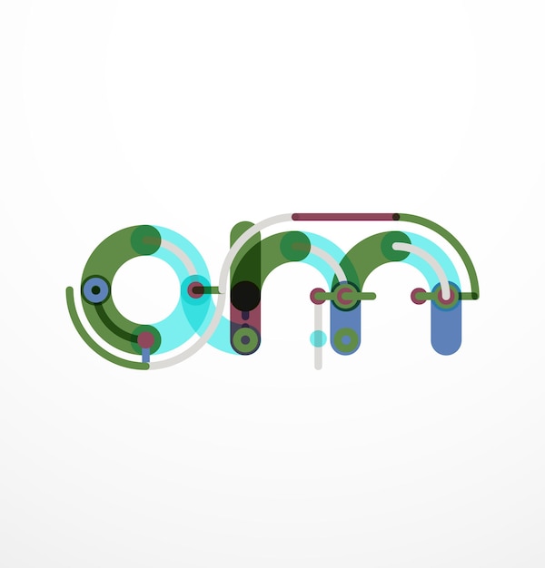 Streszczenie logo listu projektowego