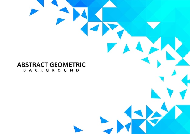 Streszczenie niebieski geometryczny wzór tła wektora